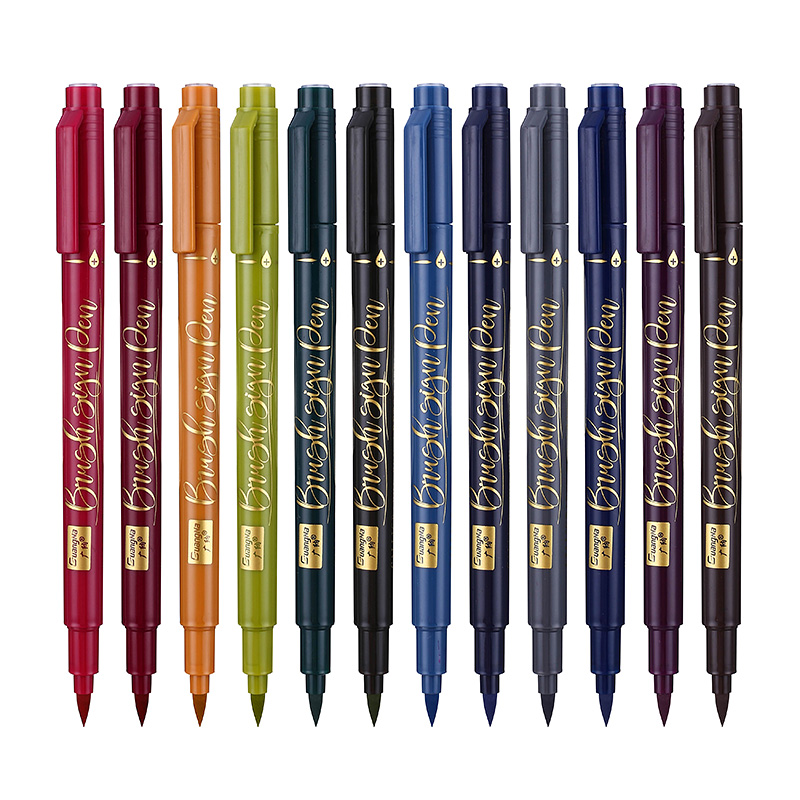 Watercolor Brush Lettering Pens – Gorgeous Rich Color - Ana Bean Paper Co.