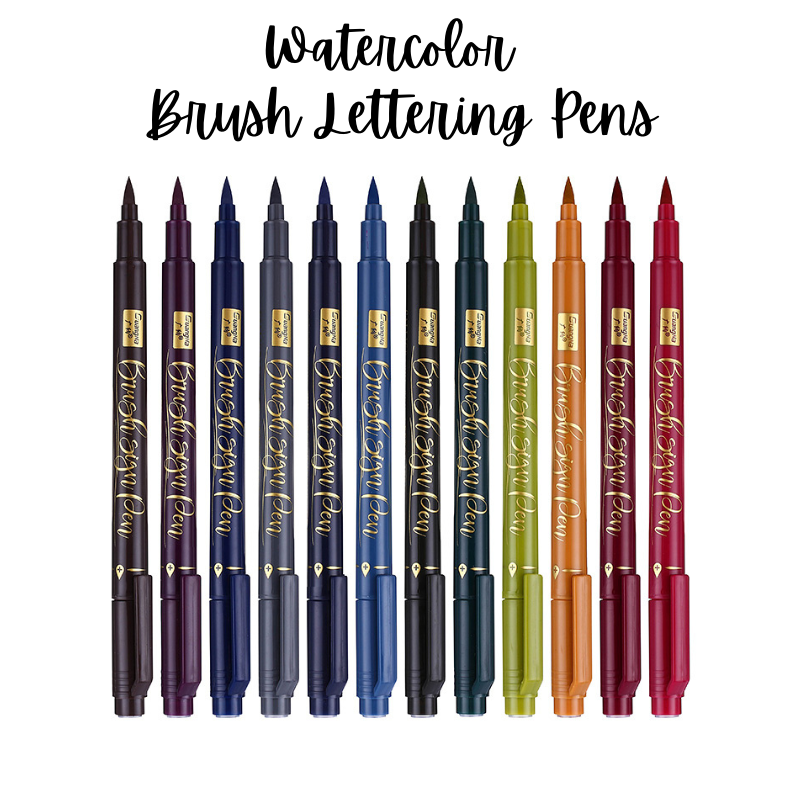 Watercolor Brush Lettering Pens – Gorgeous Rich Color - Ana Bean