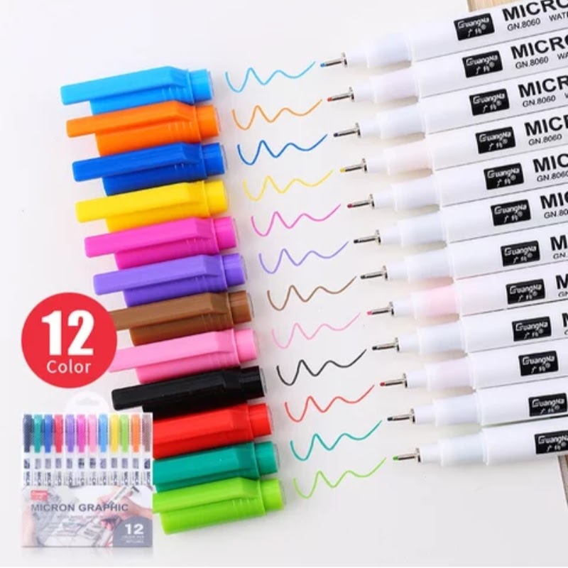 Micron Graphic Rich Deep Tone Pens - Set of 12